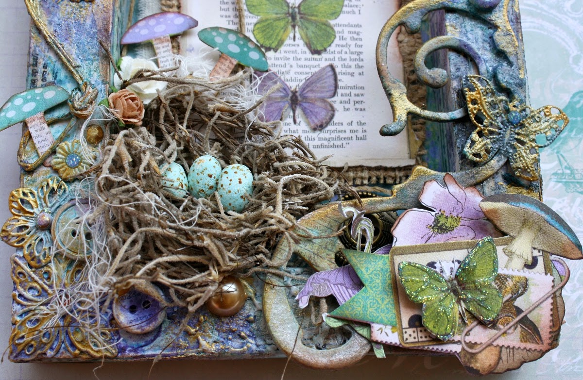 Such a Pretty Mess Mixed Media Art Canvas {Bo Bunny Mood Board}