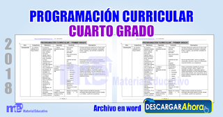 Programación curricular cuarto grado primaria ~ Material Educativo Programación curricular cuarto grado primaria ~ Material Educativo