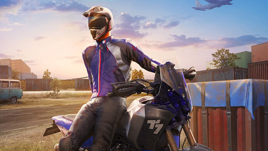 PUBG, Mobile, Yamaha, Bike, Helmet, 4K, #3.2358
