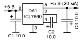 Преобразователь полярности на ICL7660