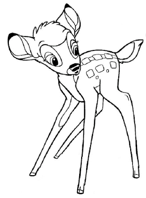 Gambar Mewarnai Bambi - 5