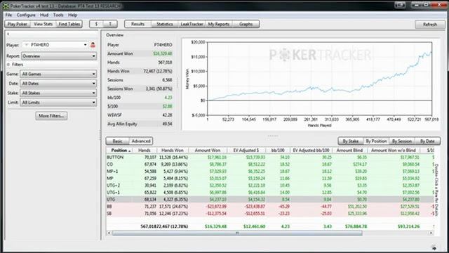 pokertracker review hands and graph