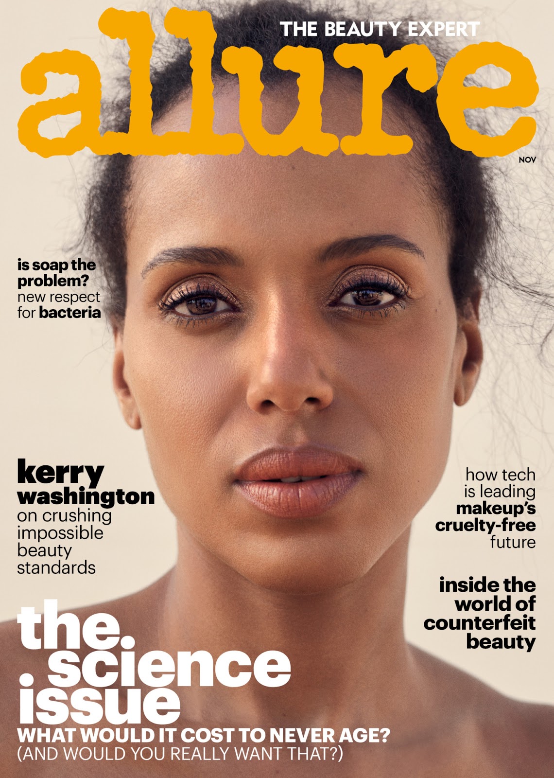 Actress Kerry Washington Bares It All On Allure Magazine I Wear