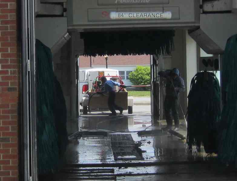 Rensselaer Adventures Washing the car wash