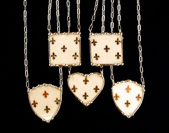  custom order broken china jewelry necklaces