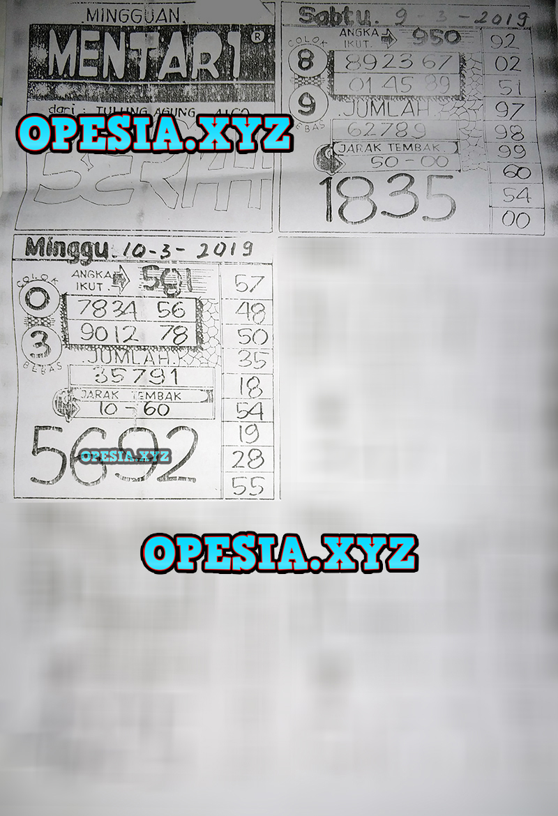 Forum Syair Sgp Text Minggu 10 Maret 2019 Opesia Official