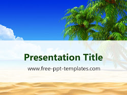 template summer tropical beach templates ppt