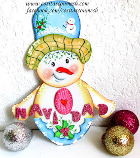  colgante-muñeco-nieve-foami