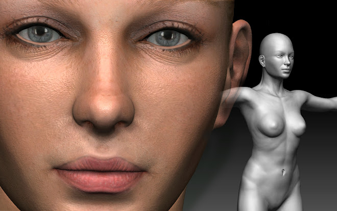 PROGRESS OF WORK IN THE DISPLACEMENT MAP USING THE BASE MESH MAKEHUMAN