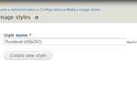 Create New Image Style in Drupal
