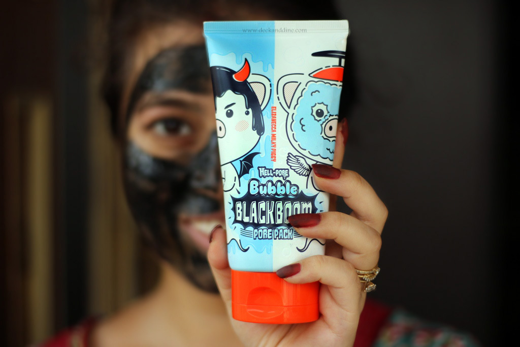øre Lagring forsvinde Charcoal Mask Turned Into Bubble Mask? Elizavecca Milk Piggy Hell-Pore  Bubble Blackboom Pore Pack Review, Price and Where to Buy - Deck and Dine