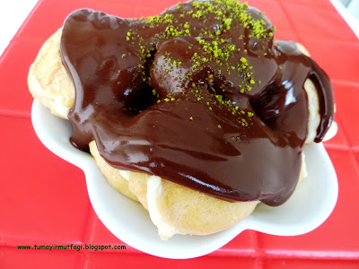 fıstıklı profiterol fıstıklı profiterol