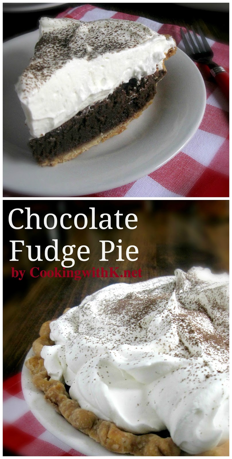 Southern Chocolate Fudge Pie {aka Chocolate Chess Pie}
