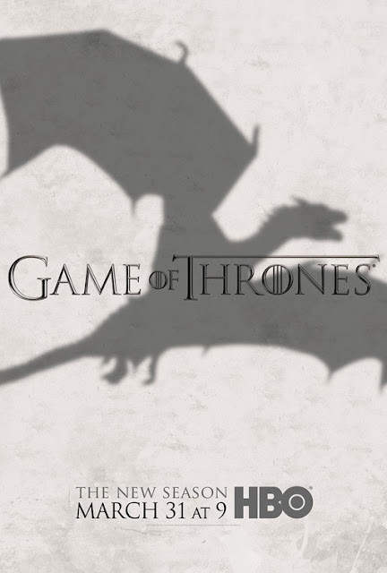 Game of Thrones Season 3 Dragon Shadow Teaser One Sheet Television Poster