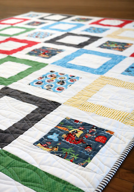 Framed Squares - a free quilt pattern from A Bright Corner