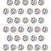 No. 3 Swirly Kaleidoscope Button Alphabet