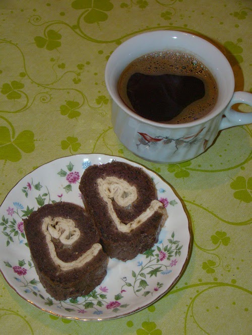 Rulada simpla cu crema de branza coapta