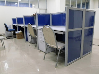 Meja Kubikel - Desking Table - Meja Sekat Kantor Bahan Kain Fabric - Furniture Semarang 