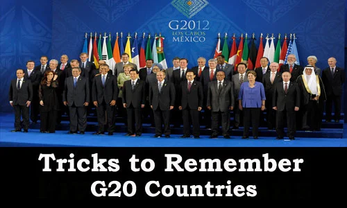 Trick to Remember members of (G-20) countries