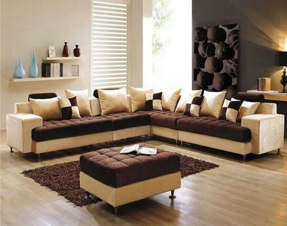 Latest 70 Corner sofa set designs for large & small living room ...
