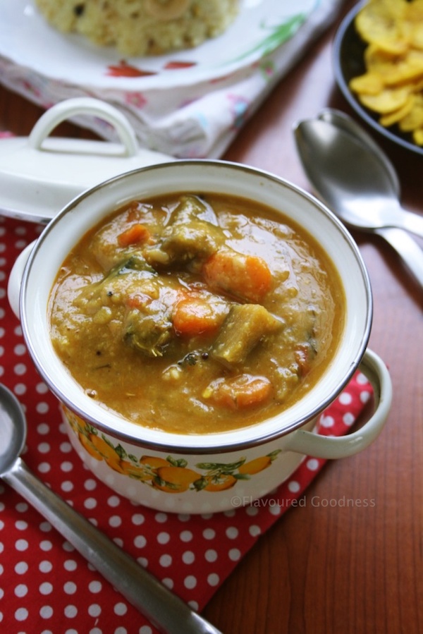Mixed Vegetable Sambar Recipe, Spiced Lentil Soup Recipe How to make Mixed Vegetable Sambar Recipe, Spiced Lentil Soup Recipe