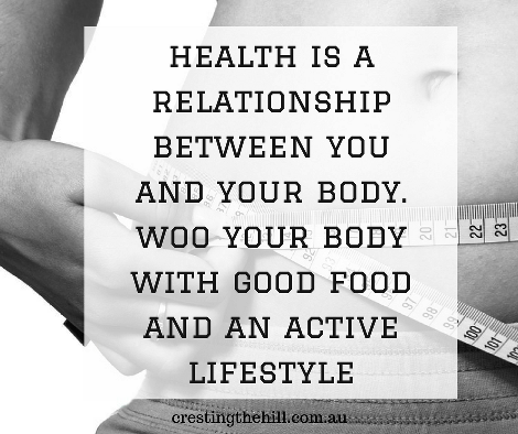 health is a relationship between you and your body