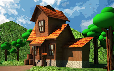 Gambar Rumah Kartun Lucu 3D Gambar Rumah Kartun Lucu 3D