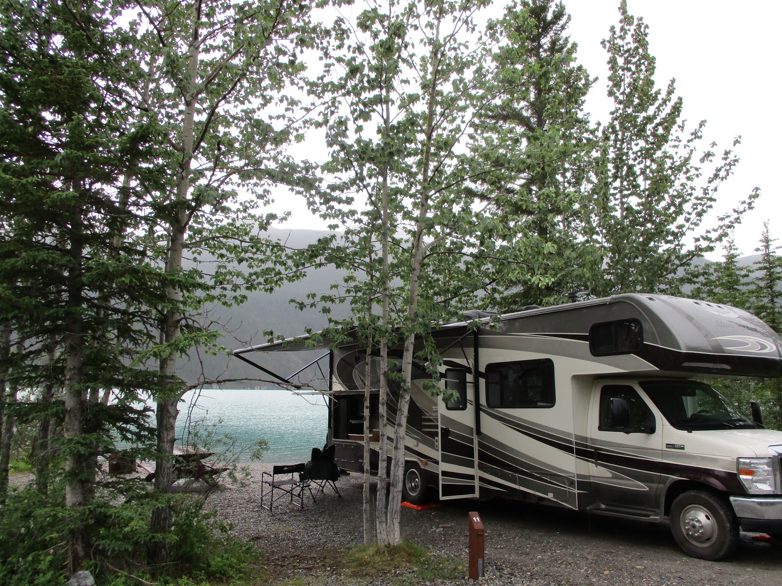 CampgroundCrazy Strawberry Flats Provincial Campground, Muncho Lake, British Columbia