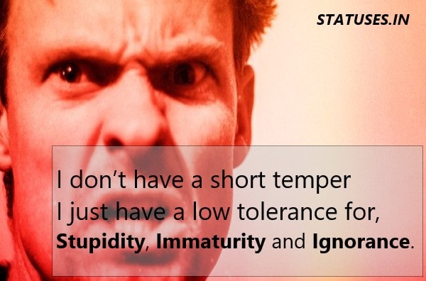 Latest Pissed Off Angry Status for Whatsapp
