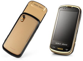 Samsung Giorgio Armani touchscreen slider pictures 1