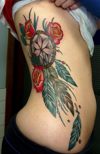 Dreamcatcher cheio de plantas