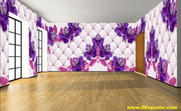 ديكور اوراق الجدرات الثلاثية الابعاد fikra color