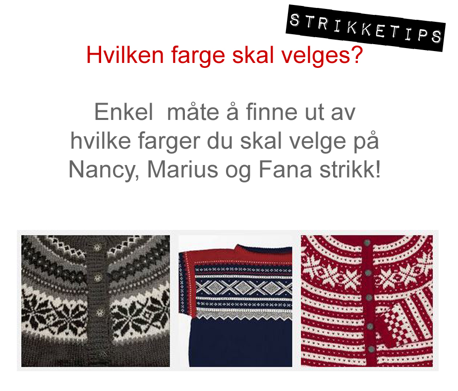 Fargevelger strikk