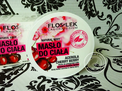 Floslek - natural body - masło do ciała - acerola & cherry berry - masło do pielęgnacji ciała - uzupełnia niedobór lipidów