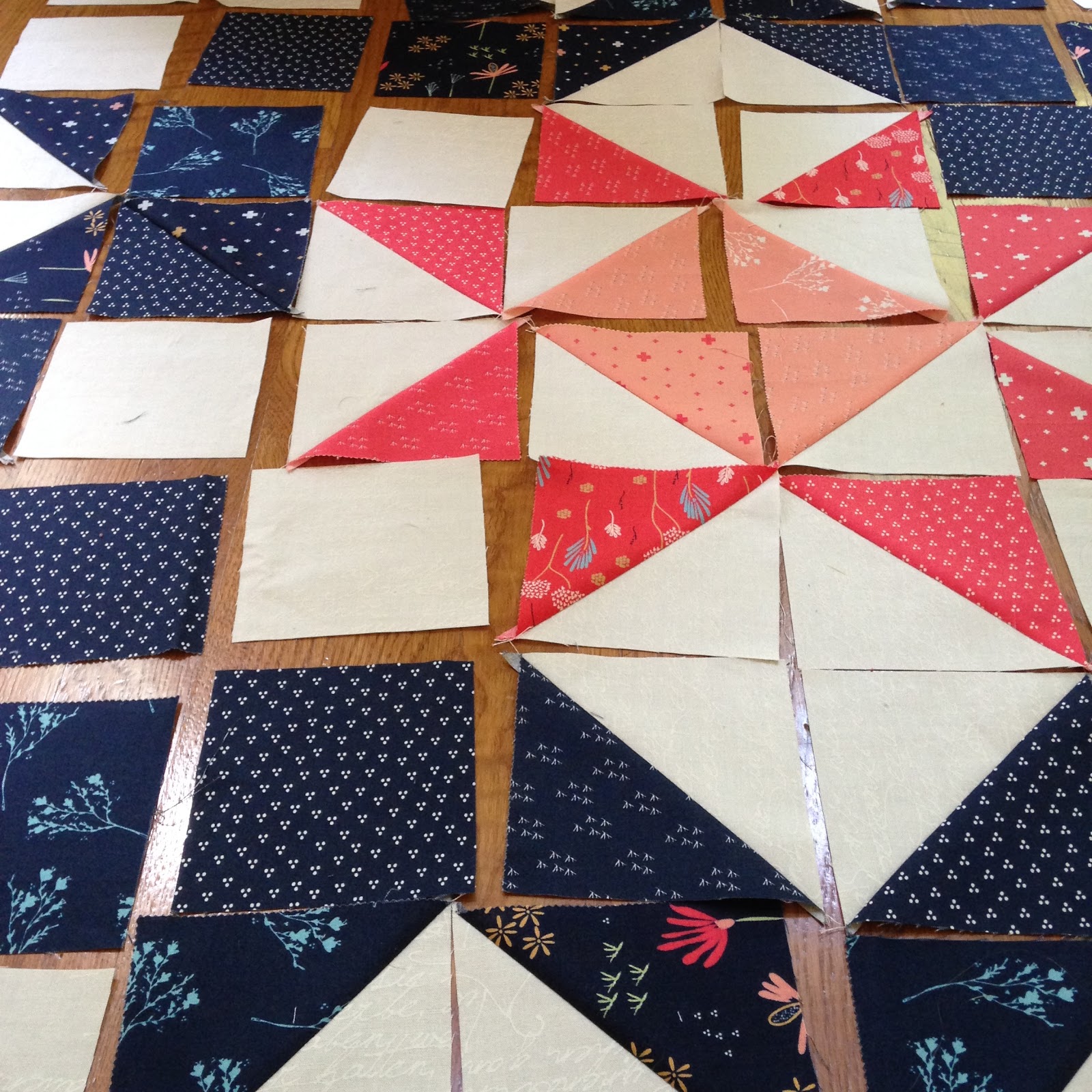 Desert Bloom Moda Love Quilt Top GoGo Kim