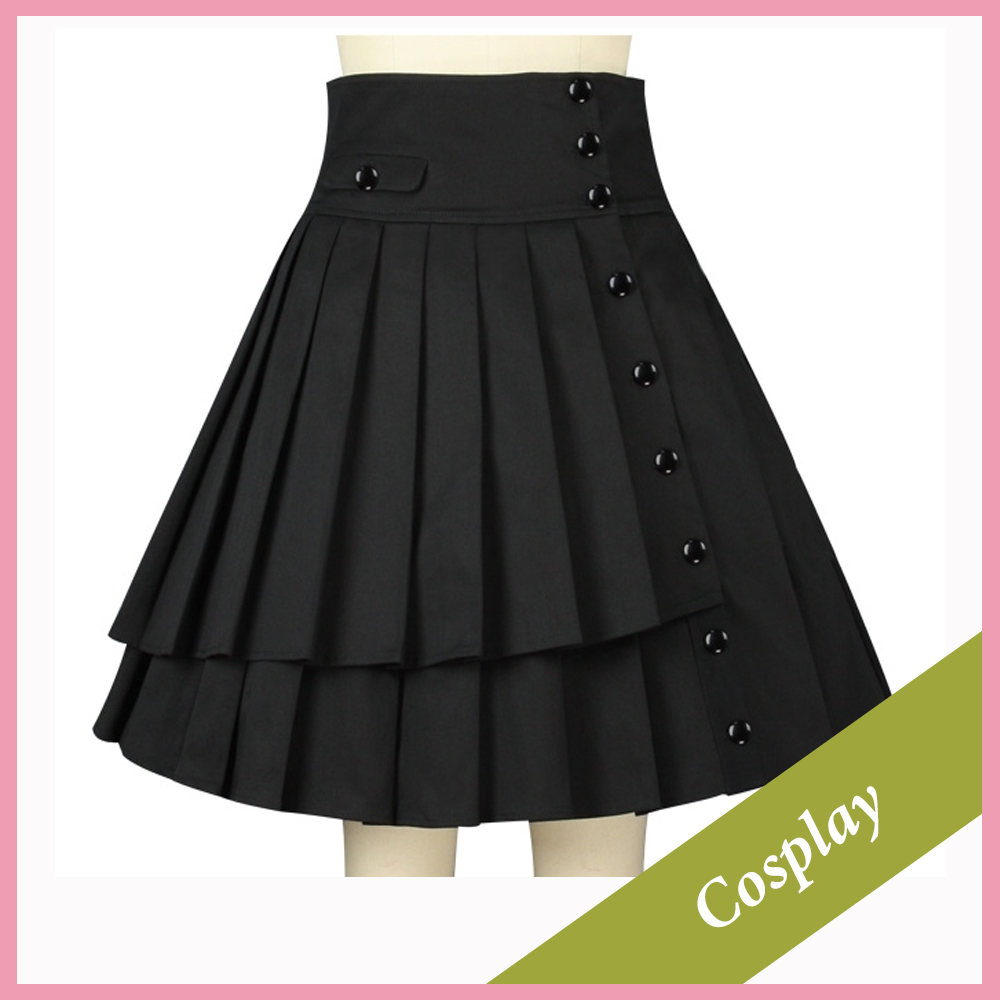 BlueBerry Hill Fashions Black Cosplay Larp Manga skirt plus sizes available