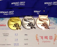 World Championship medals - Daegu, Korea 3/17  WMACi