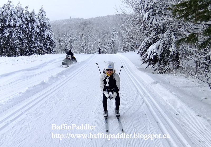 Today's ski report from Gatineau Park, Quebec, Canada