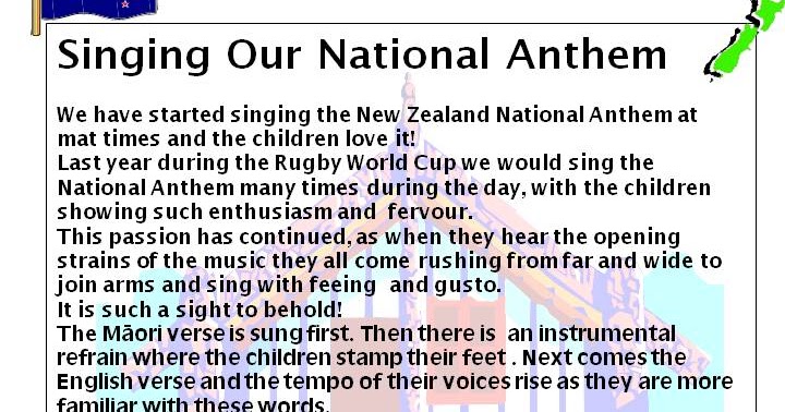 Natural Steps ECE, Ellerslie: Singing the New Zealand National Anthem