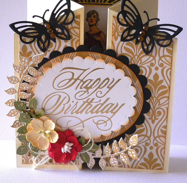 ADRIANA BOLZON ** AB INSPIRATIONS: Happy Birthday Ritz style card