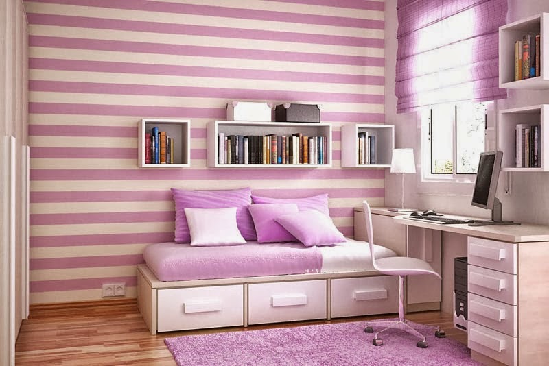 Kamar Tidur Anak pink