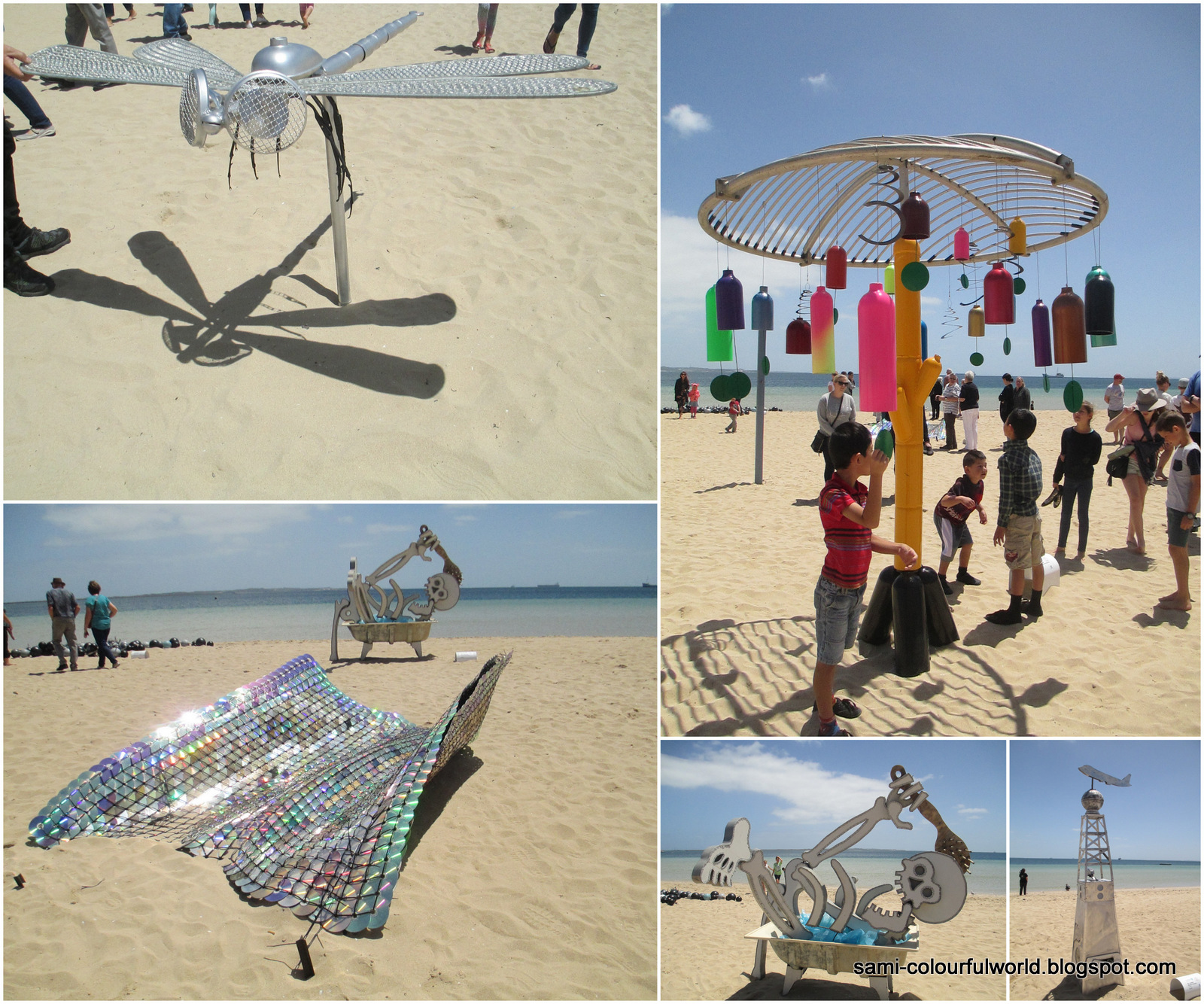 COLOURFULWORLD Castaways Sculptures at Rockingham Beach