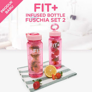 Fit + Infused Bottle Fuschia Set 2