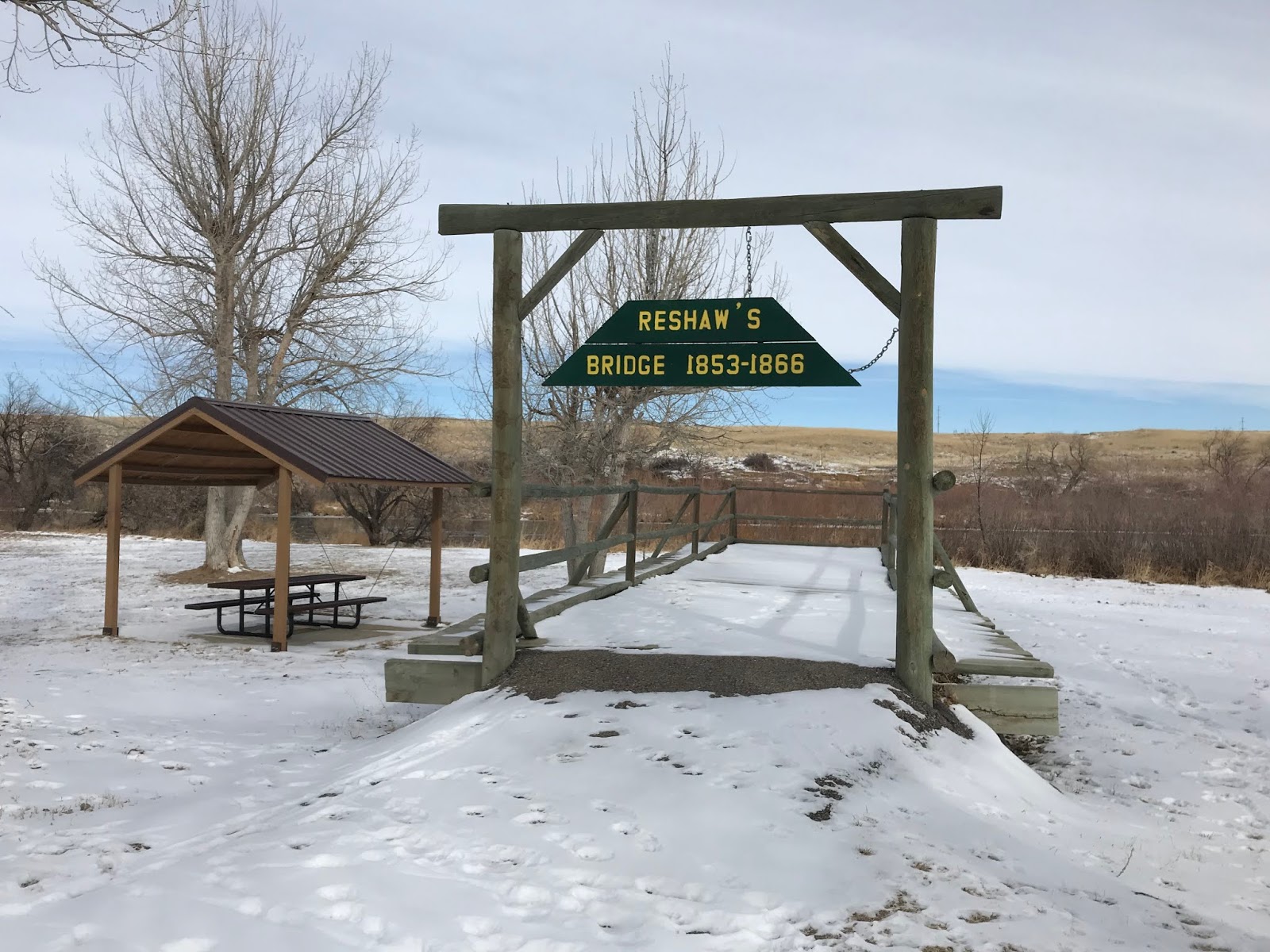 Today In Wyoming's History Richard's (Reshaw's) Bridge, Evansville