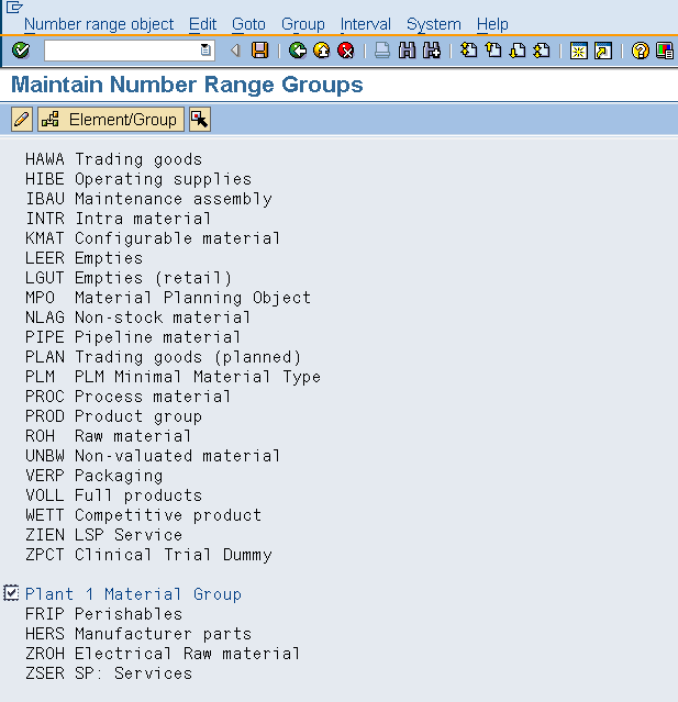 How to Define Number Ranges for Each Material Type in SAP ?