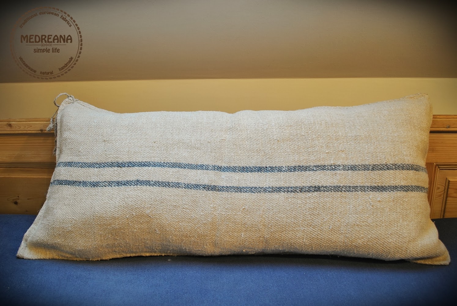 Medreana Vintage Authentic Grain Sack Body Pillow Sham