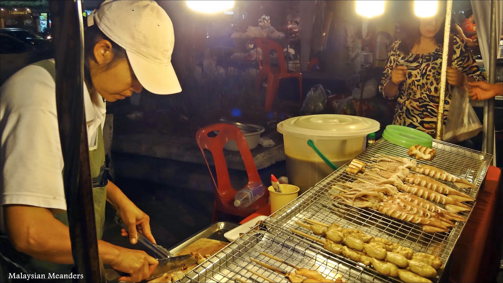 Delicious food at the Chiang Mai night market, photo courtesy Malaysian Meanders