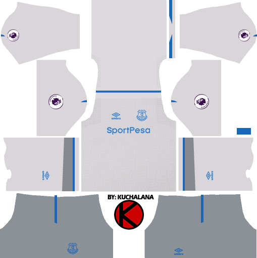 Kit everton dream league online soccer 2019