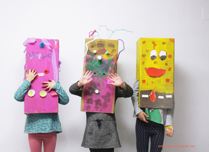 DIY disfraz con una caja