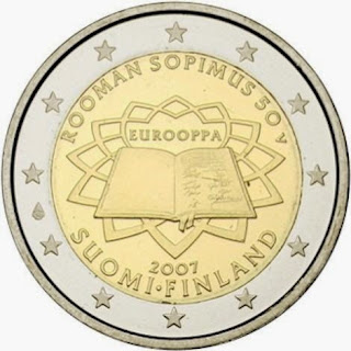 Rooman sopimus 2007 kolikko Suomi